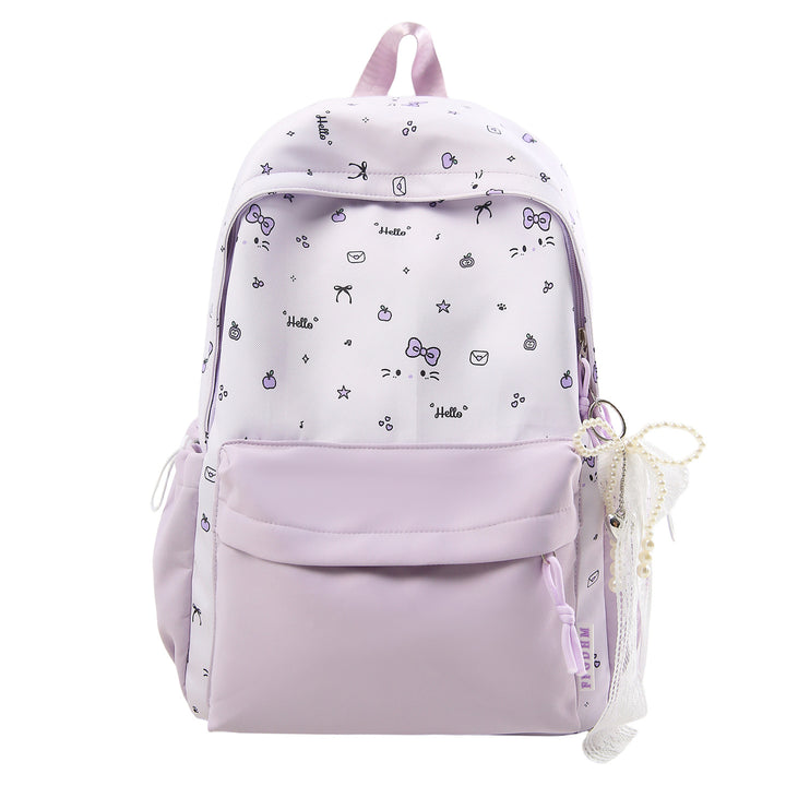 Playful Patterned School Backpack