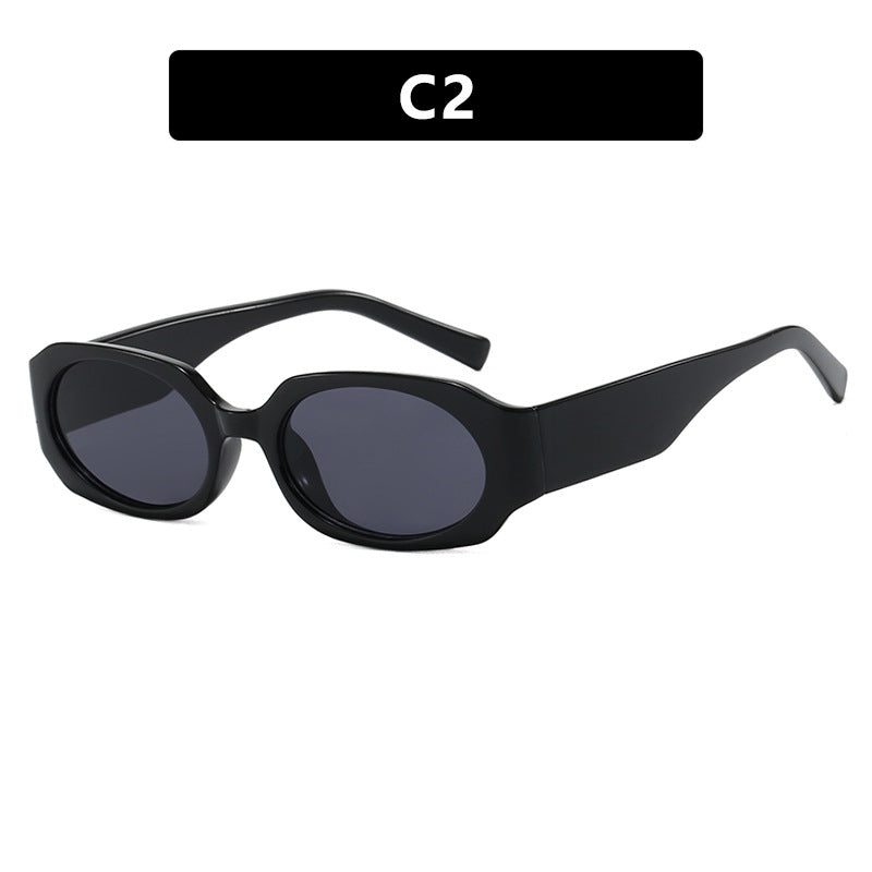 Women extravagant sunglasses in stylish retro design Bowlift