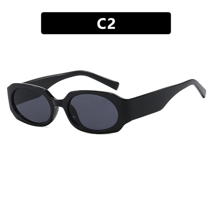 Women extravagant sunglasses in stylish retro design Bowlift