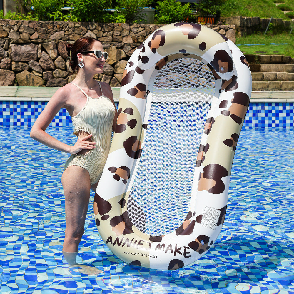 Women's Inflatable Luxury Swimming Island with Sun Protection Bowlift
