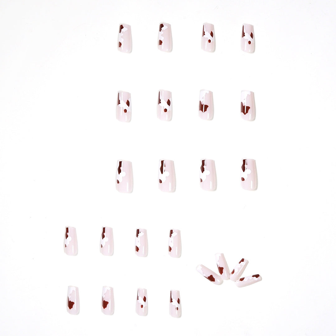 Artistic acrylic nails with elegant gradient and creative designs Bowlift