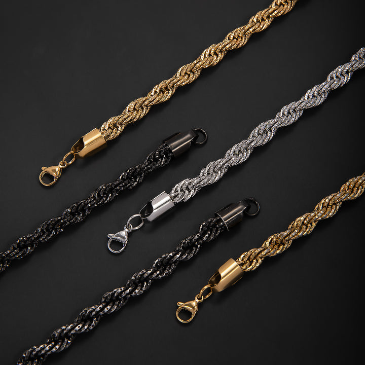 Braided Gold Statement Bracelet Bowlift