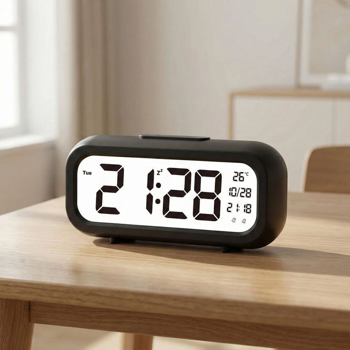 Digital alarm clock with temperature display and large LED display Bowlift
