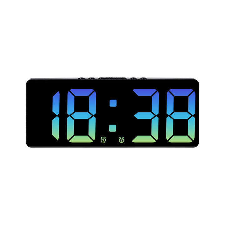Digital LED alarm clock with large, light blue display and snooze function Bowlift