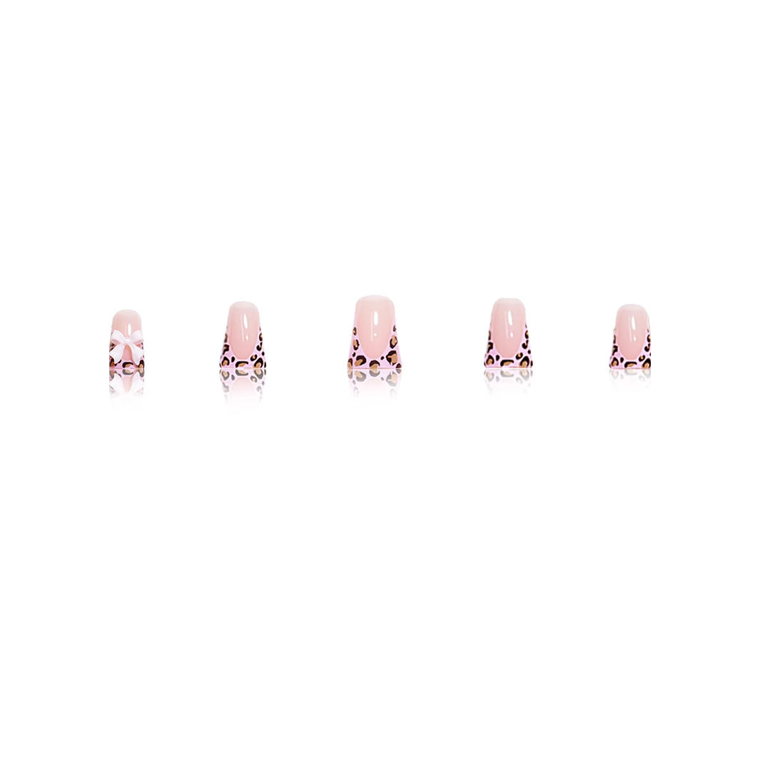 Trendy Animal Print Press-On Nail Set Bowlift