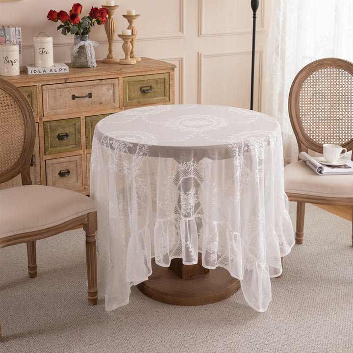 Lace Embroidered Tablecloth