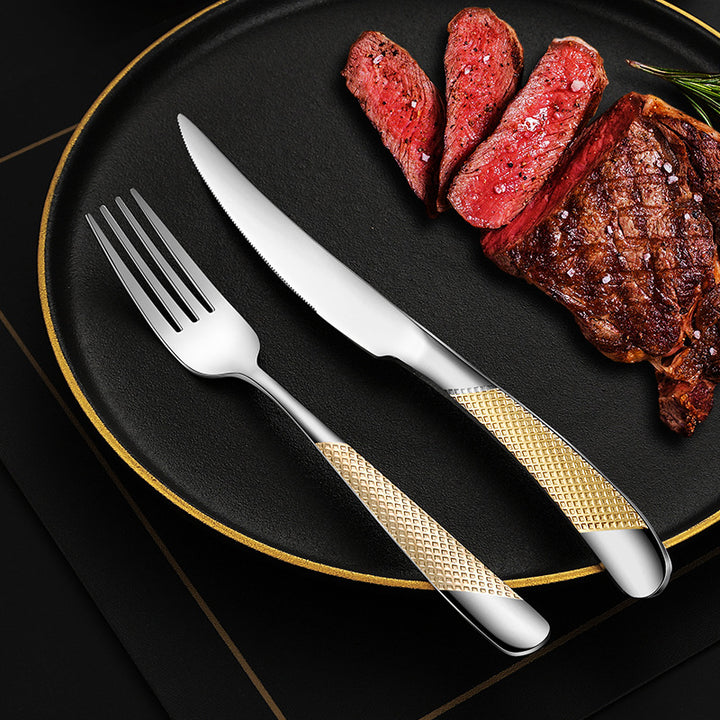 Fine and elegant table knife with non-slip handle Bowlift