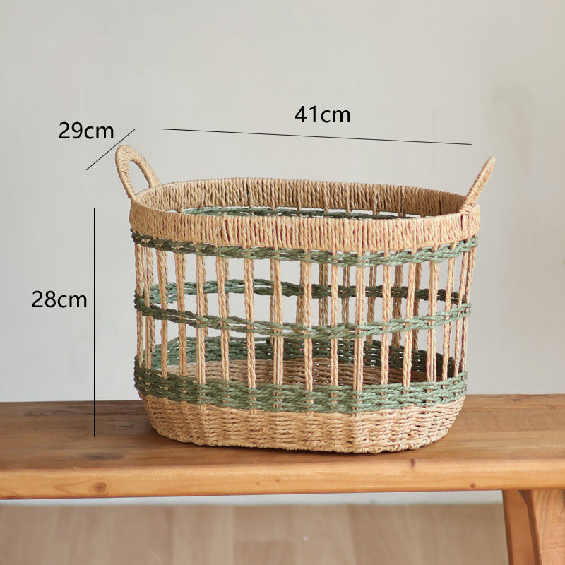 Handcrafted storage basket with natural material Bowlift