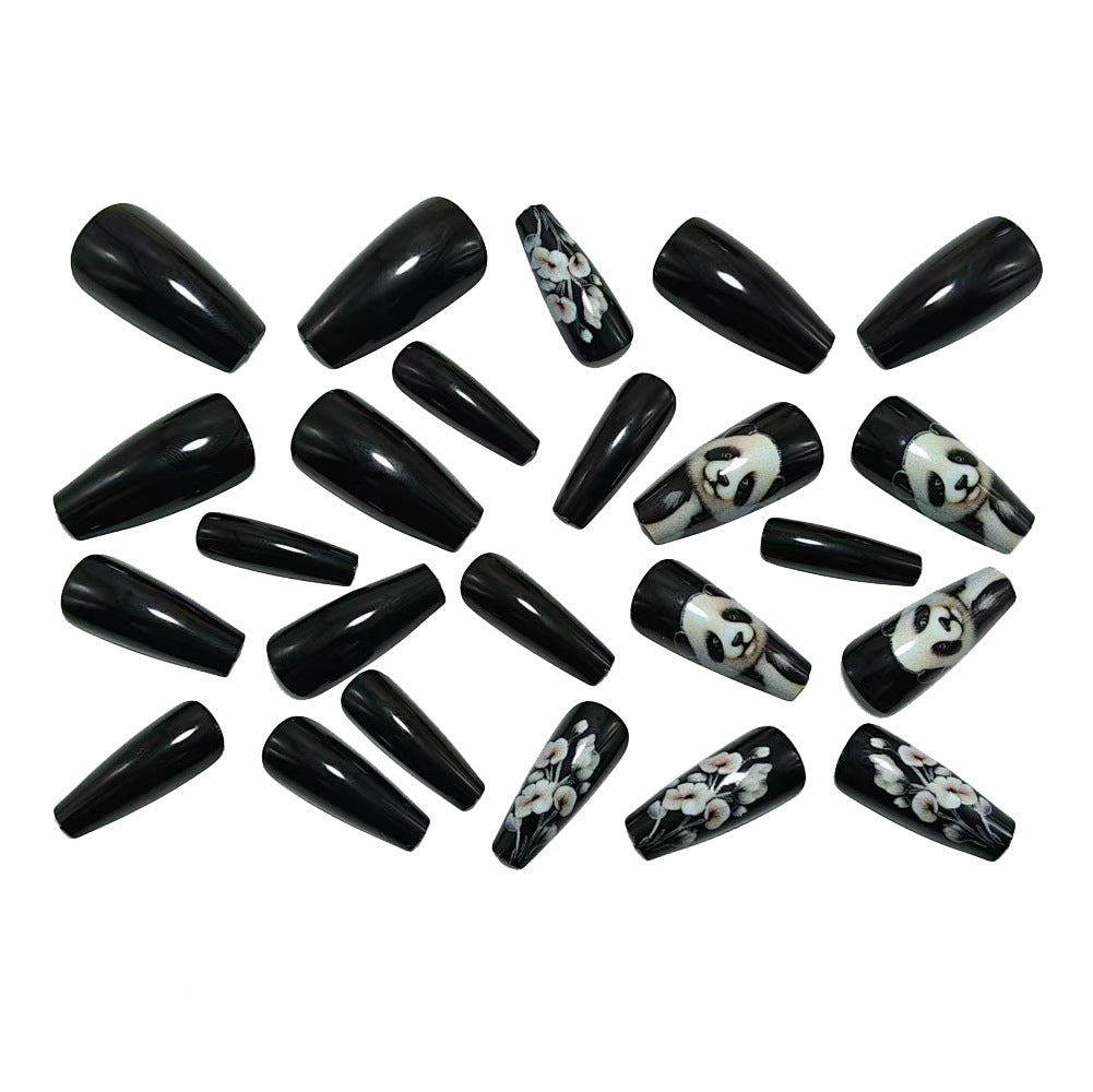 Panda motif artificial nails Bowlift