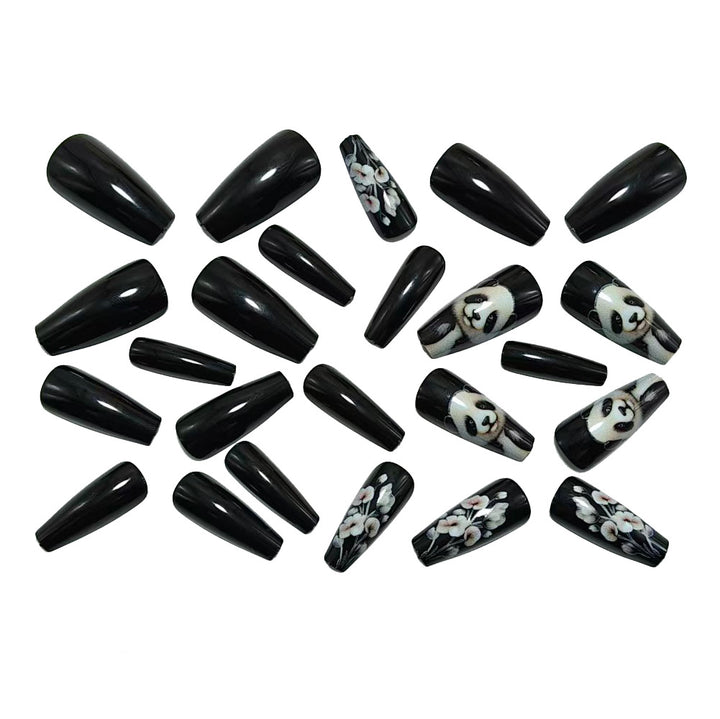 Panda motif artificial nails Bowlift