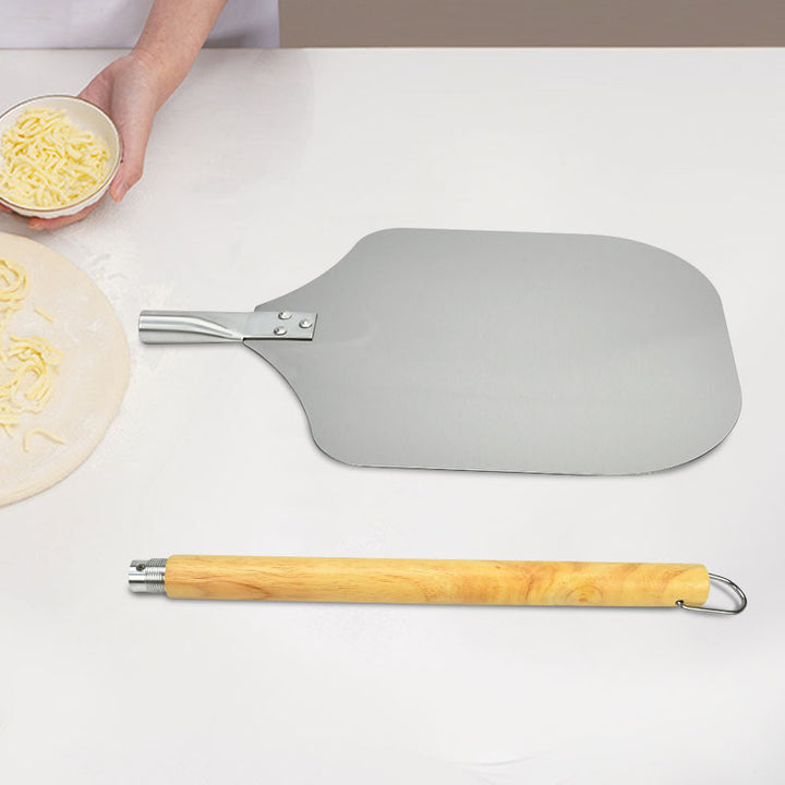 detachable wooden handle stainless steel pizza peel paddle for ovens and grills Bowlift