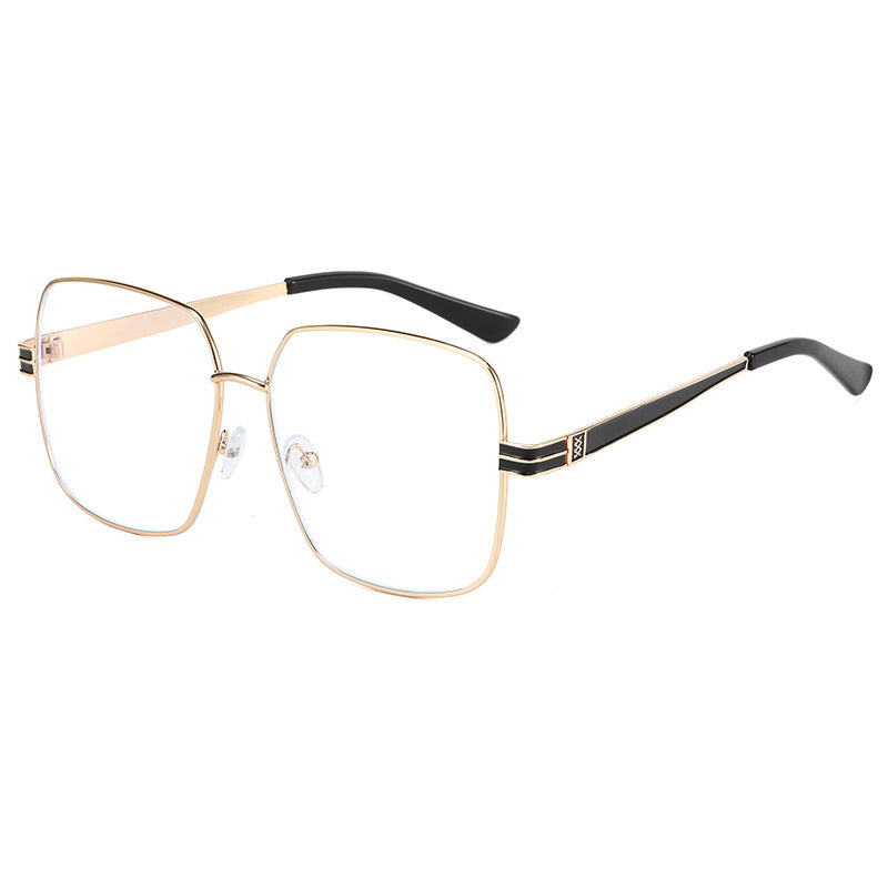 Women's fashionable square glasses with delicate metal frame Bowlift