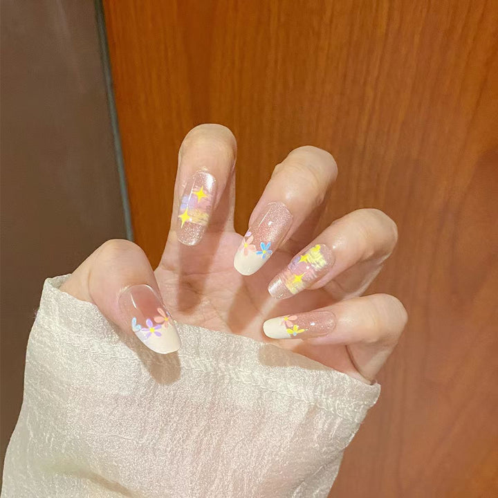 Floral-Inspired Press-On Nail Art Bowlift