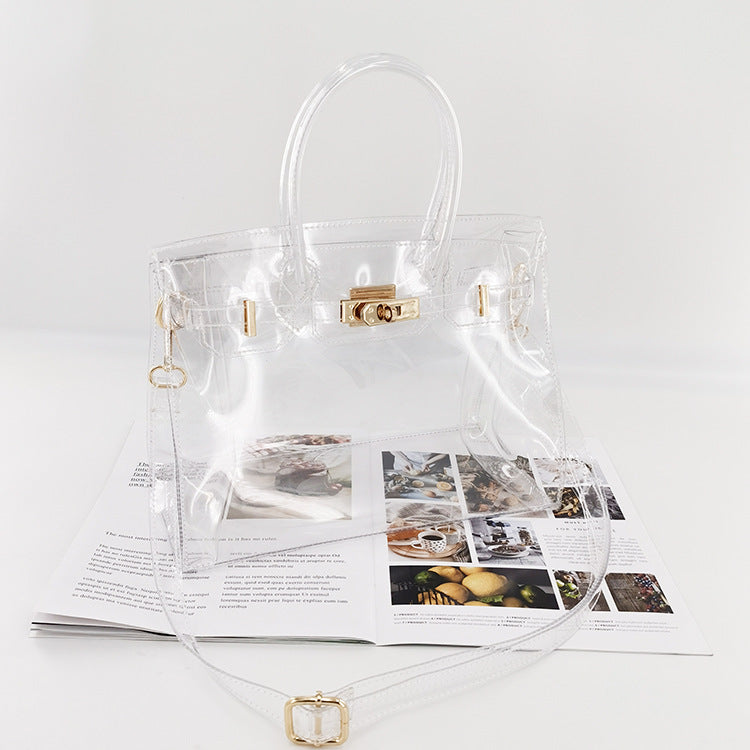 Fashionable Transparent Handbag Bowlift