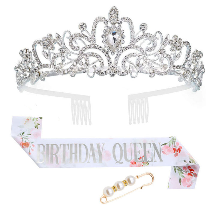 Women's Festive Crown with Elegant Sash Bowlift