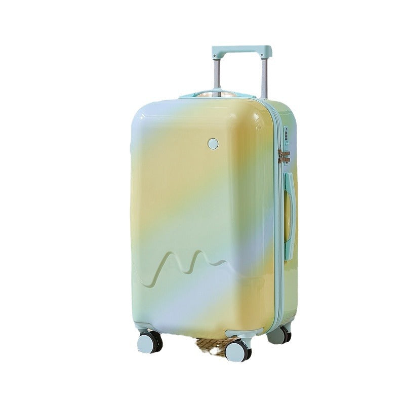 Unisex Functional Hardshell Carry-On Suitcase with Drink Holder Bowlift