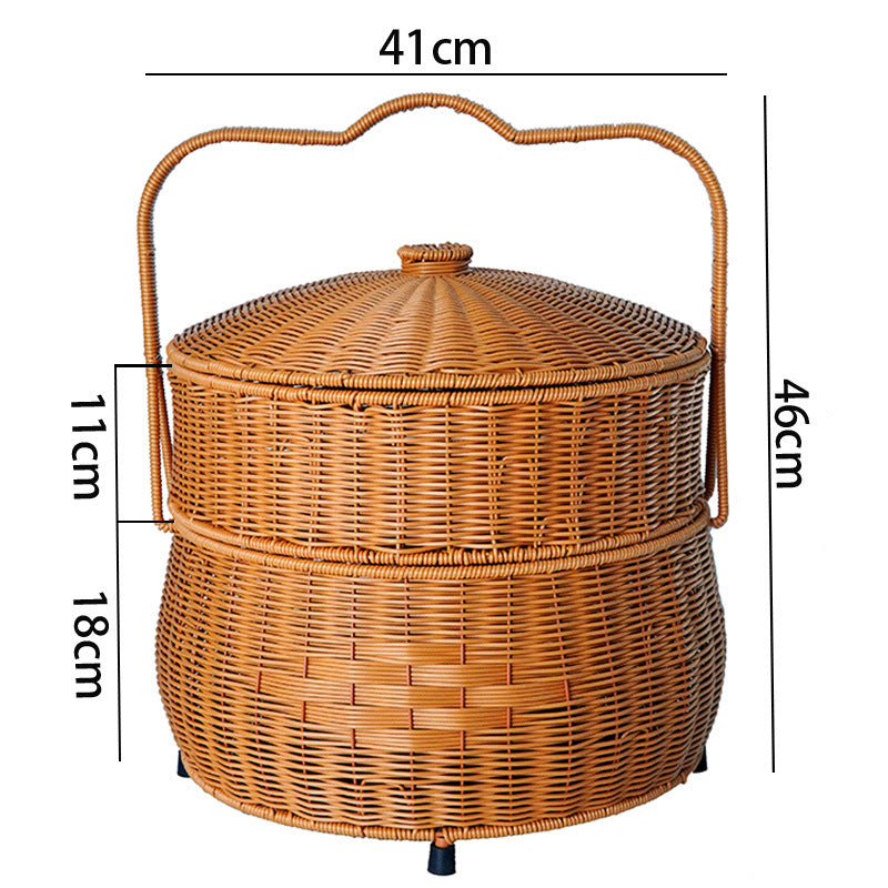 Elegant Woven Storage Hamper Bowlift