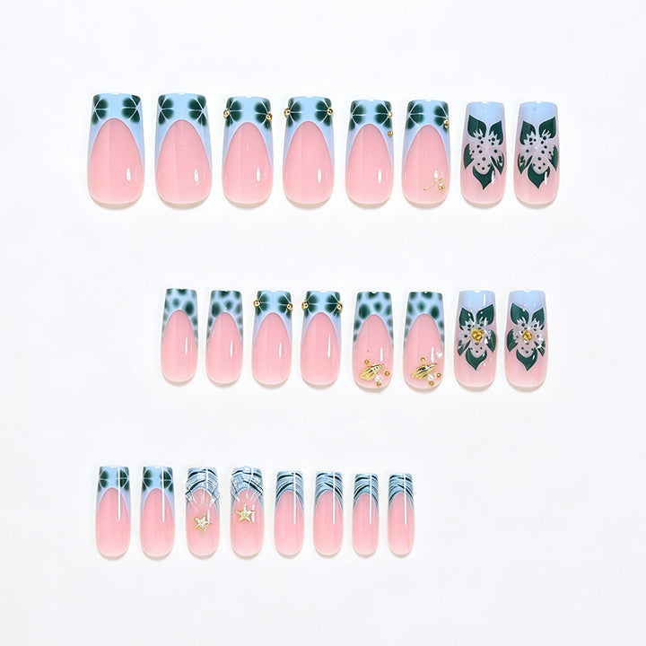 Artistic Long Acrylic Nail Extensions Bowlift