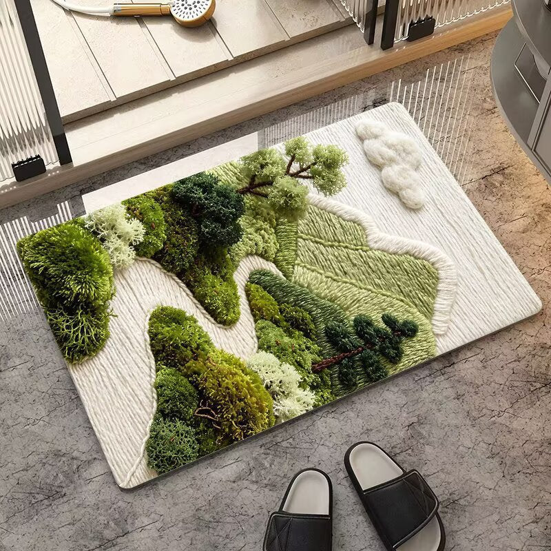 Flower pattern rug