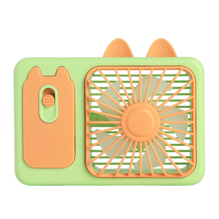 Women's Portable Hand Fan with Integrated Spray Function Bowlift