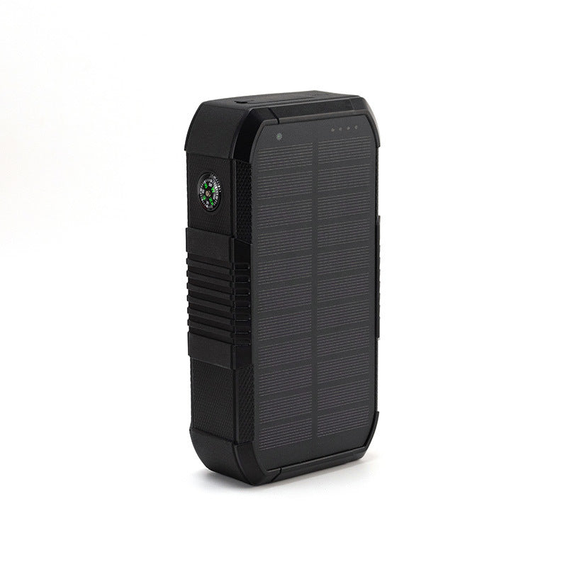 Solar-powered power bank with compass Bowlift