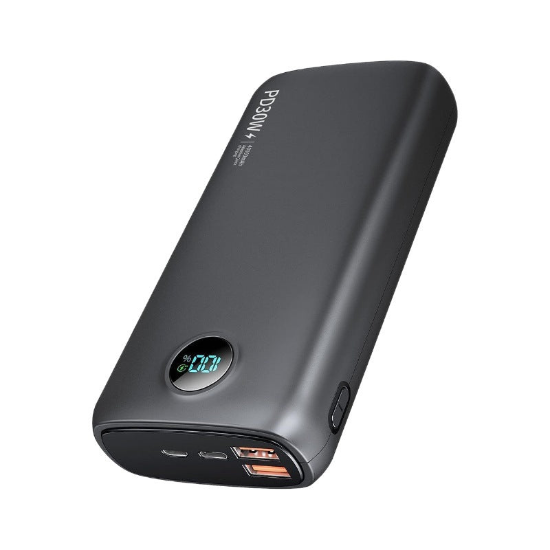 Portable power bank with digital charging display and LED lamp Bowlift