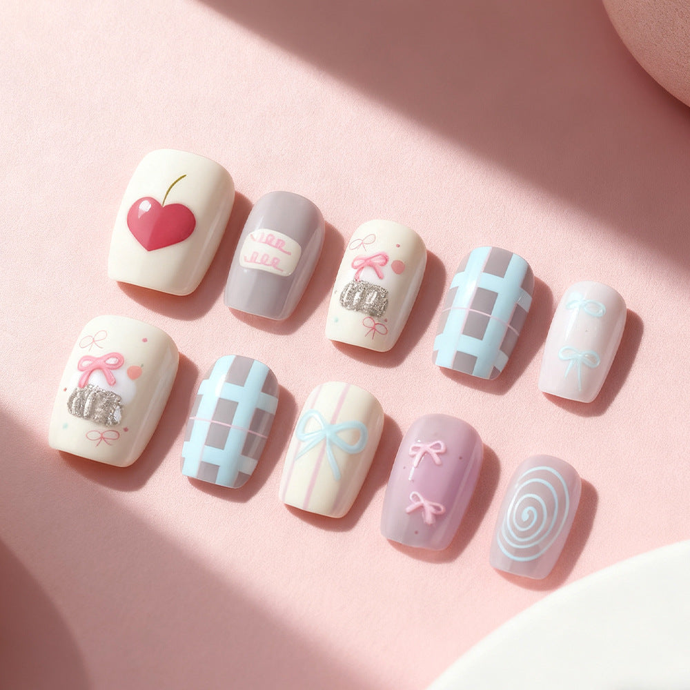Cute Decorative Nail Art Set Bowlift