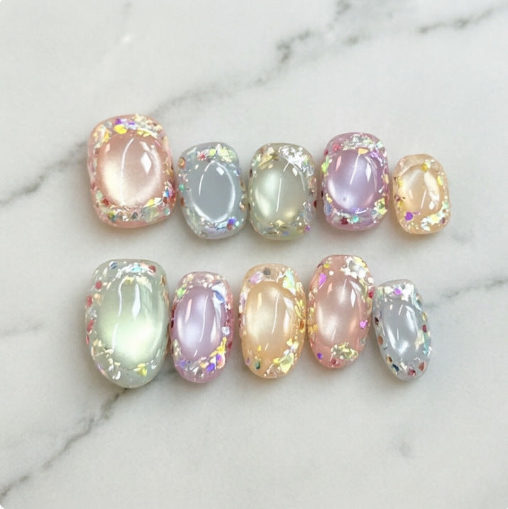 Glossy Artificial Nails Bowlift