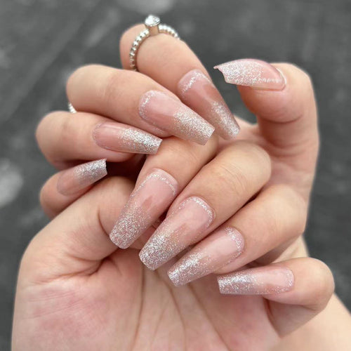 Glittery Long-Lasting Press-On Nails Bowlift