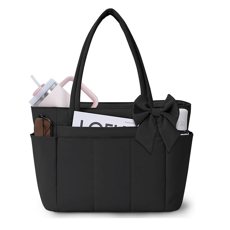 Elegant shopping bag with side pockets Bowlift
