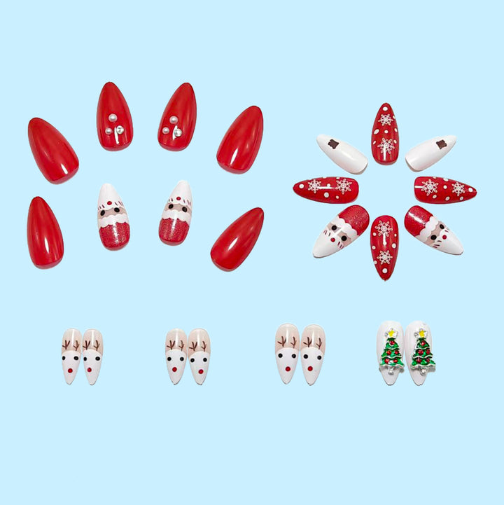 Festive art nails with Christmas motifs Bowlift 1787298489
