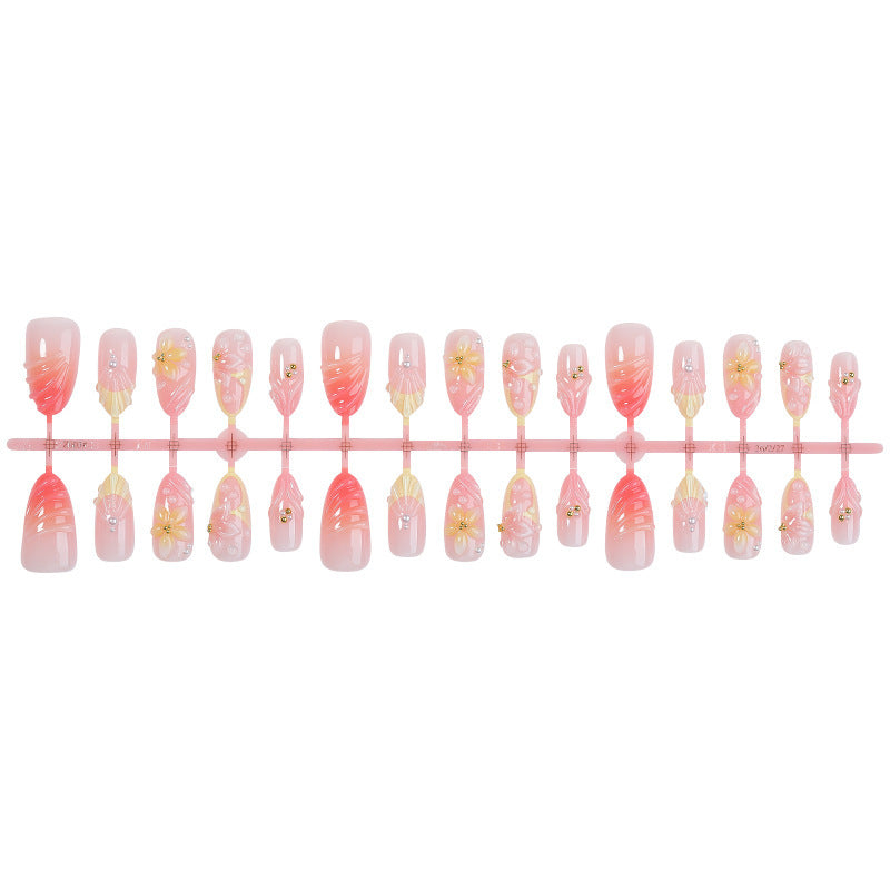 Creative nail art set with delicate flower and decorative elements Bowlift