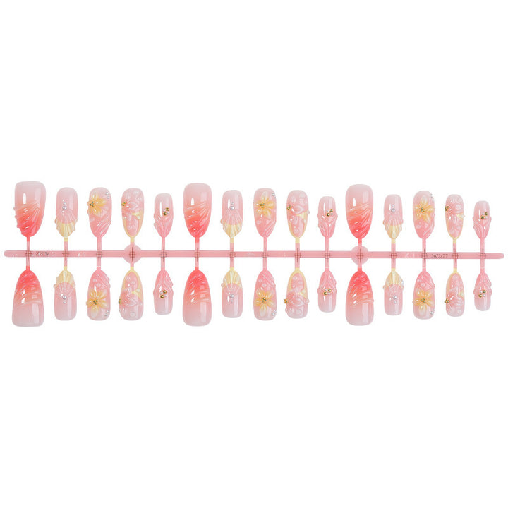 Creative nail art set with delicate flower and decorative elements Bowlift