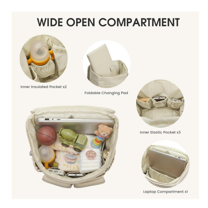 Multifunctional backpack with insulating compartments Bowlift