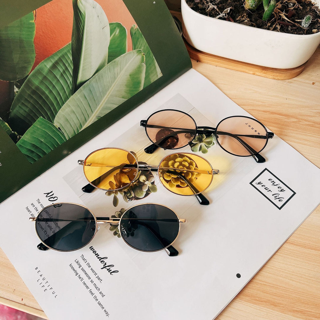 Retro Oval Frame Sunglasses Bowlift