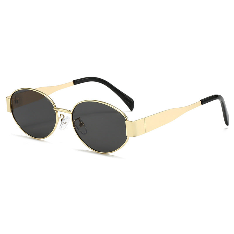 Retro-Inspired Oval Sunglasses