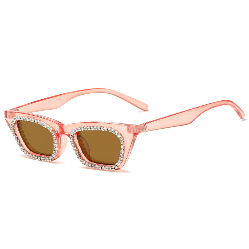 Ladies Glamorous Sunglasses with Rhinestone Decorations Bowlift