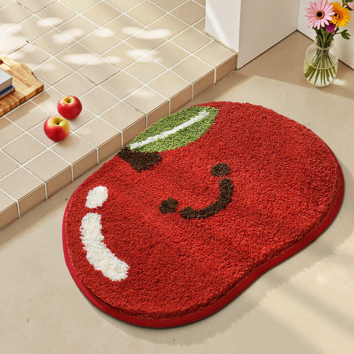 Playful Fruit-Themed Bath Rug Bowlift