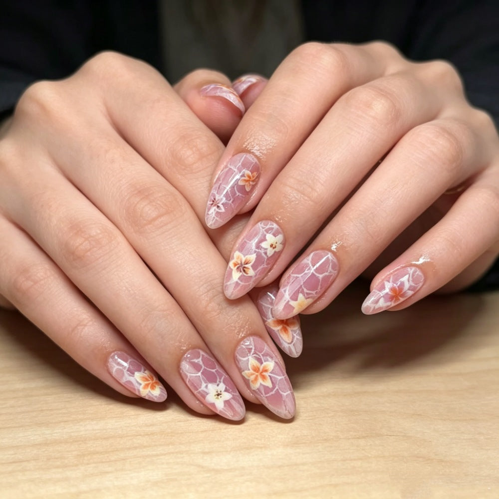 Chic Almond-Shaped Press-On Nail Set Bowlift