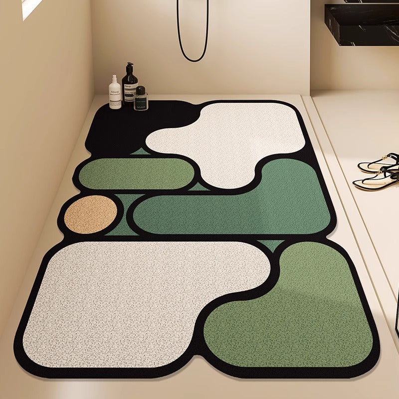 Modern Geometric Bath Mat Bowlift