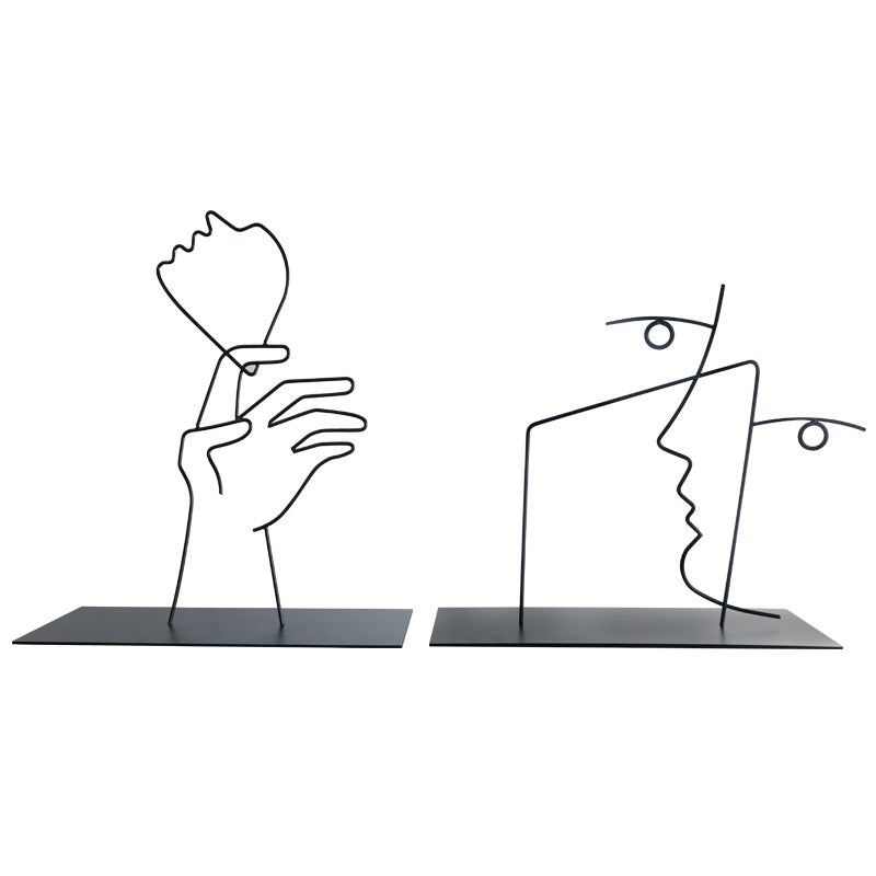 Abstract Line Art Sculpture