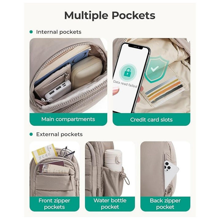 Comfortable sling bag with multiple compartments Bowlift