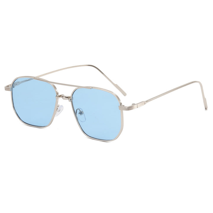 Women's fashionable geometric glasses with elegant metal frame Bowlift