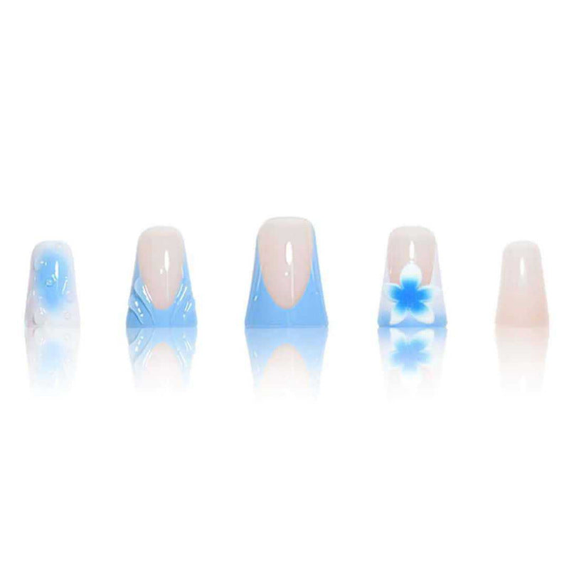Artistic Long Press-On Nail Extensions Bowlift