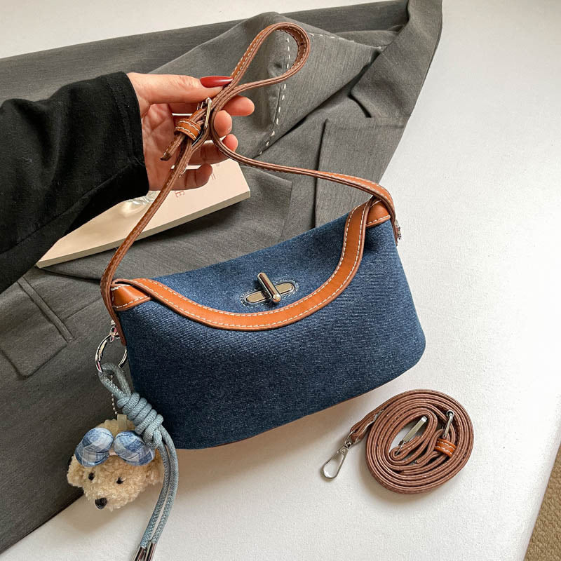 Stylish Soft Fabric Crossbody Handbag Bowlift