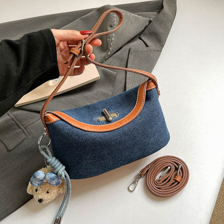 Stylish Soft Fabric Crossbody Handbag Bowlift