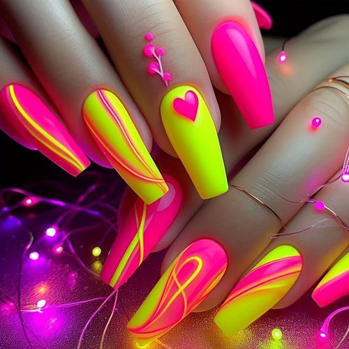Creative Neon Nail Art Bowlift