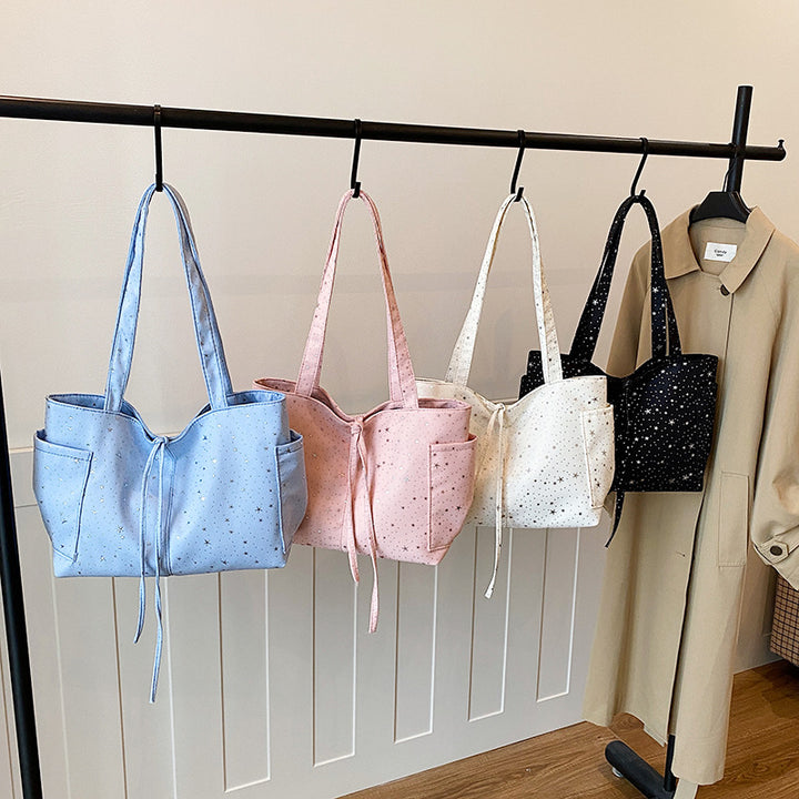 WoStar-Patterned Canvas Tote Bag Bowlift