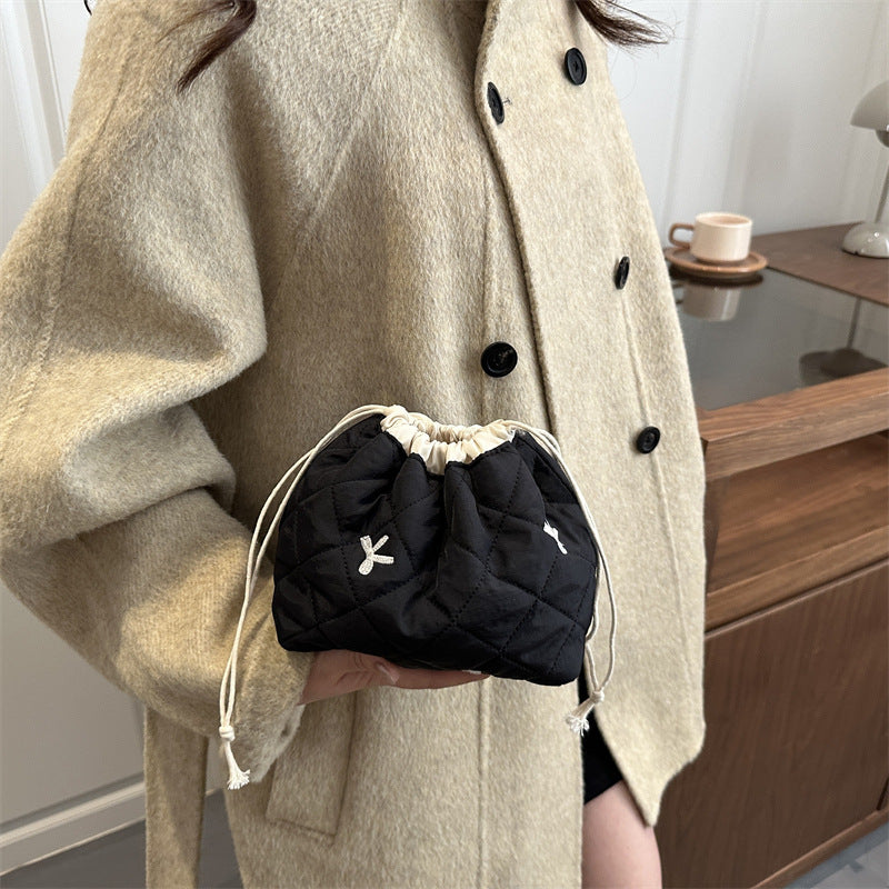Quilted Drawstring Pouch Bowlift