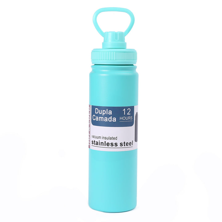 Ladies stainless steel vacuum water bottle with ergonomic handle Bowlift